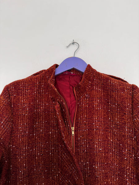 Burnt orange/red coat - Size Medium