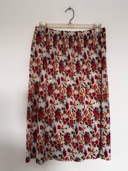 Cream floral skirt - Size 14