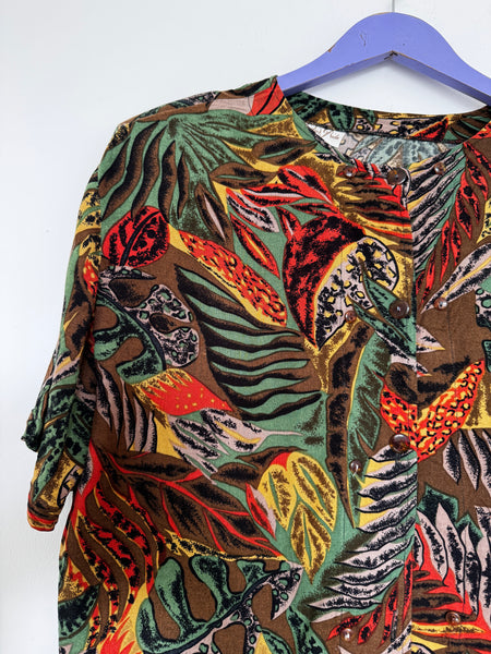 Vintage viscose top - Size XXL