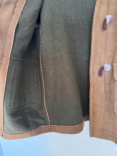 Wool blend duffle coat - Size Medium