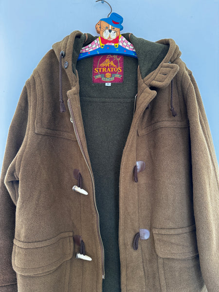 Wool blend duffle coat - Size Medium