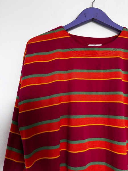 Pink striped T-shirt - Size Medium