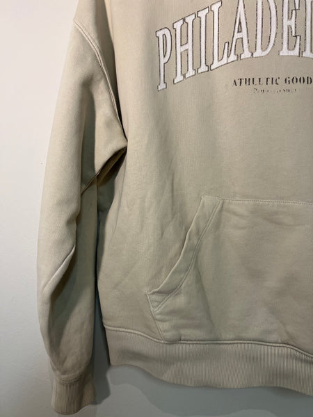 Cream Philadelphia hoodie - Size Small