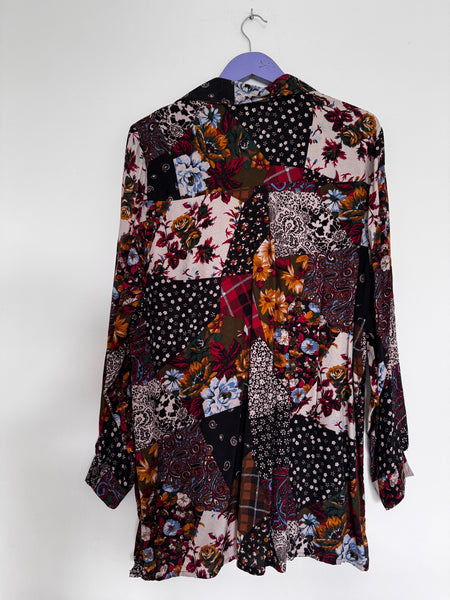 Maroon long length shirt - Size XXL