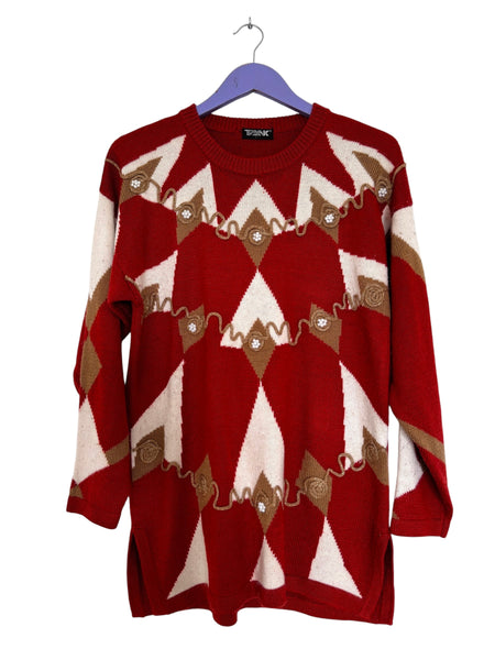 Burnt orange knit - Size Large
