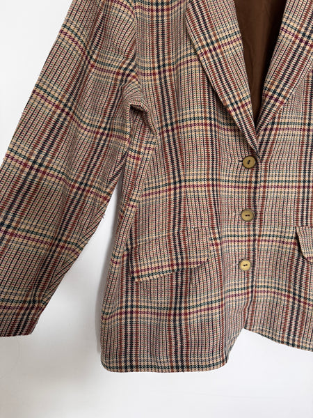 Brown check blazer - Size 20