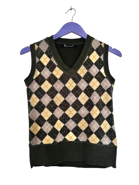 Green sweater vest - Size S/M