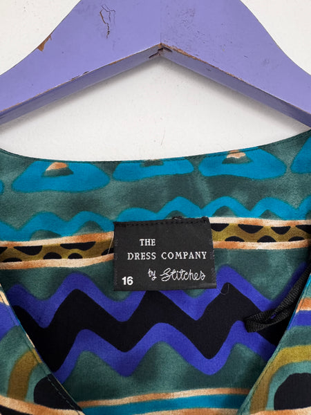 Blue vintage dress- Size 16