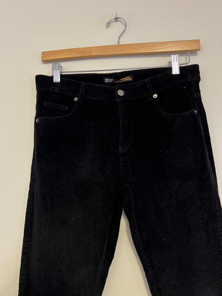 Black corduroy jeans - Size 34