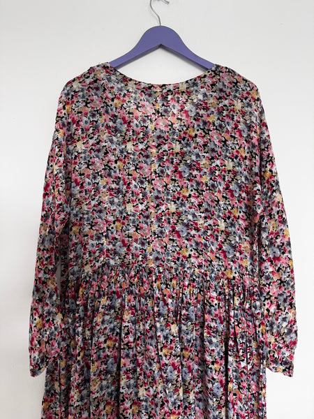Floral cotton dress - Size Medium