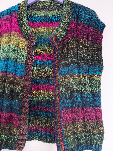 Rainbow sleeveless knit - Size M/L