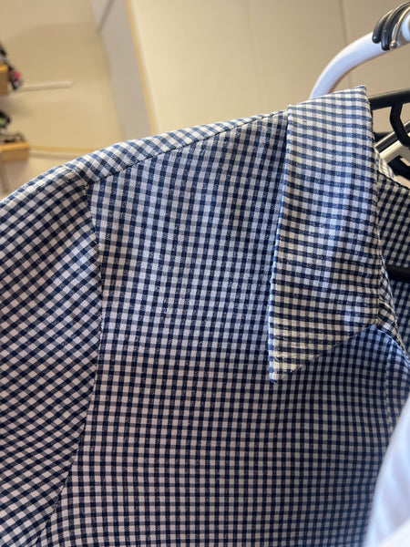 Navy gingham shirt - Size 10