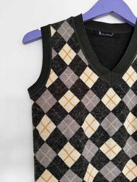 Green sweater vest - Size S/M
