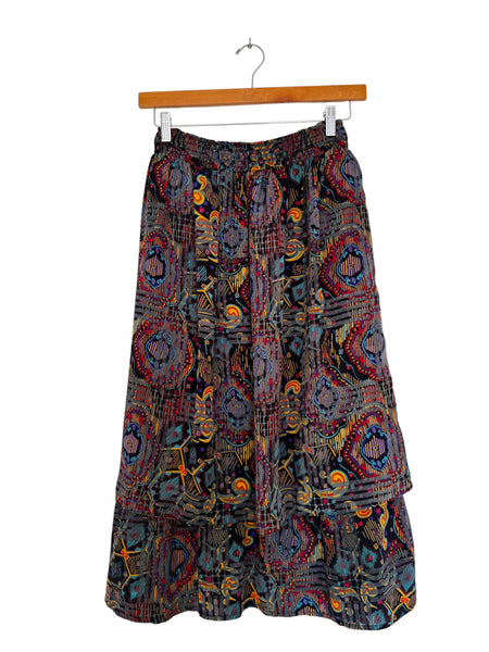 Black vintage skirt - Size Large