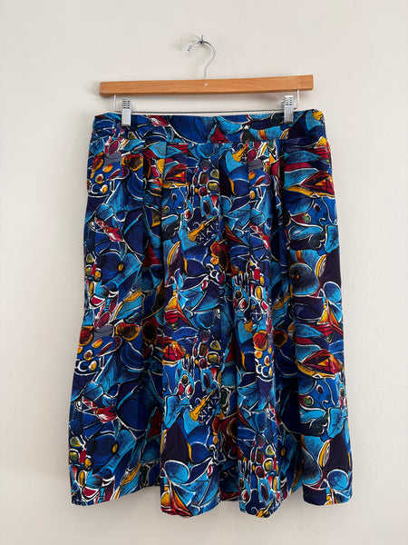 Blue vintage skirt - Size 16