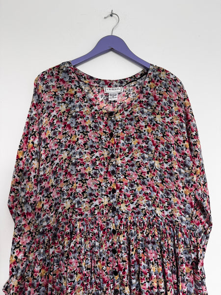 Floral cotton dress - Size Medium