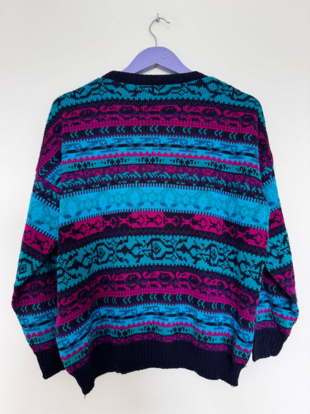 Blue vintage knit - Size XL