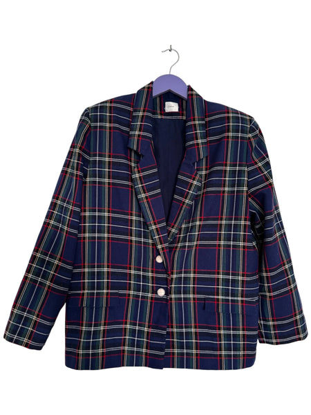 Blue tartan blazer - Size 34