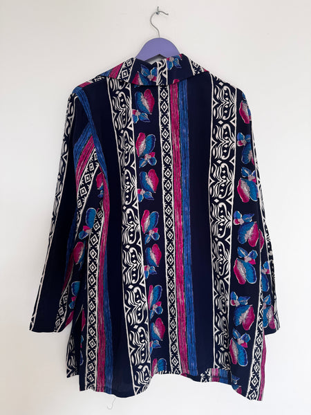 Blue vintage blouse - Size XL