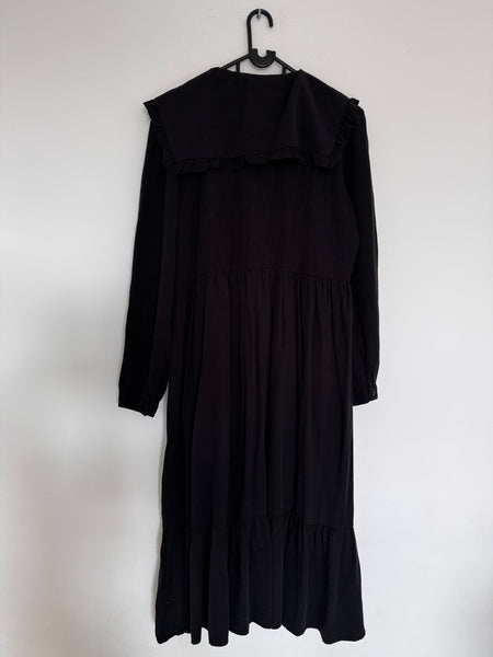 Black Peter Pan collar dress - Size 30