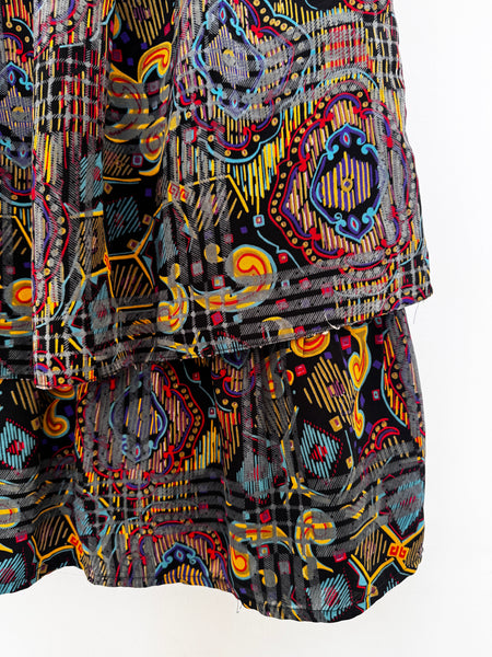 Black vintage skirt - Size Large