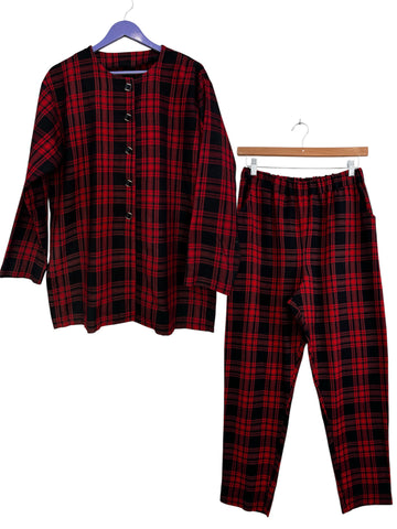 Red check set - Size 34