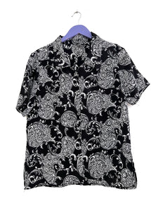 Black pattern blouse - Size 38