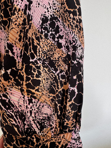Vintage patterned blouse - Size 42