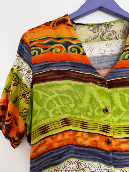 Lime vintage top - Size 38