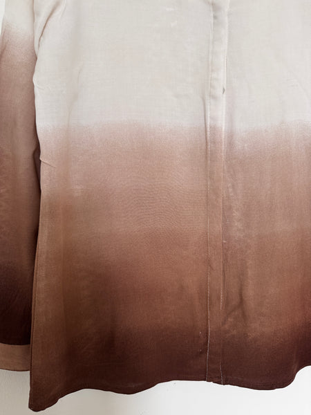 Ombré brown blouse - Size Medium