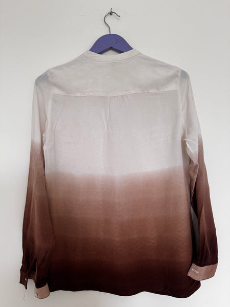 Ombré brown blouse - Size Medium