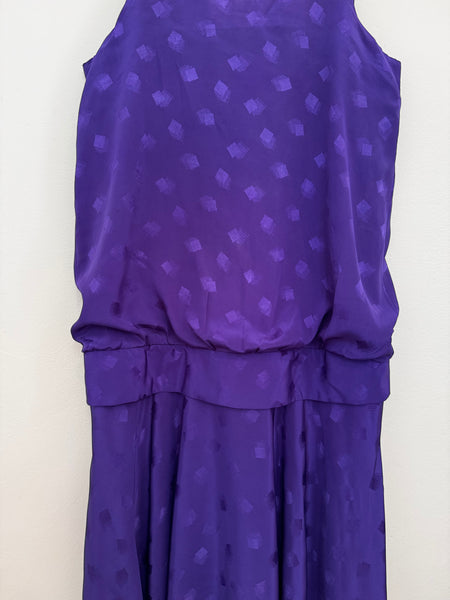 Purple drop waist dress - Size 34