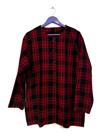 Red tartan jacket - Size XL