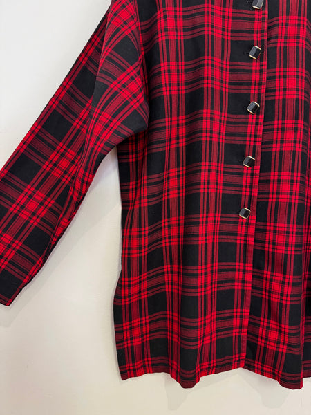 Red tartan jacket - Size XL