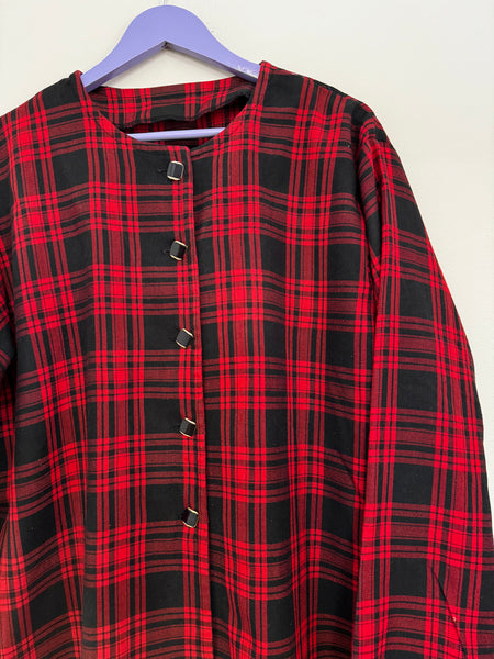 Red tartan jacket - Size XL