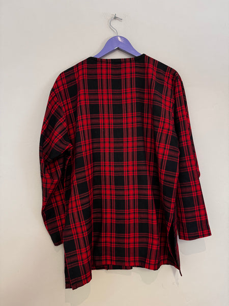 Red tartan jacket - Size XL