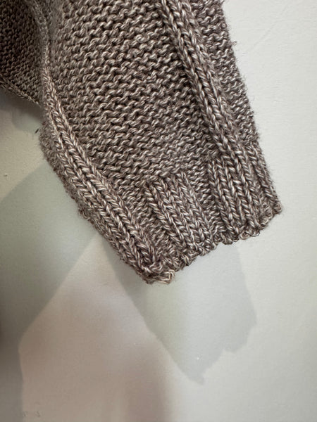 Taupe chunky knit - Size Medium