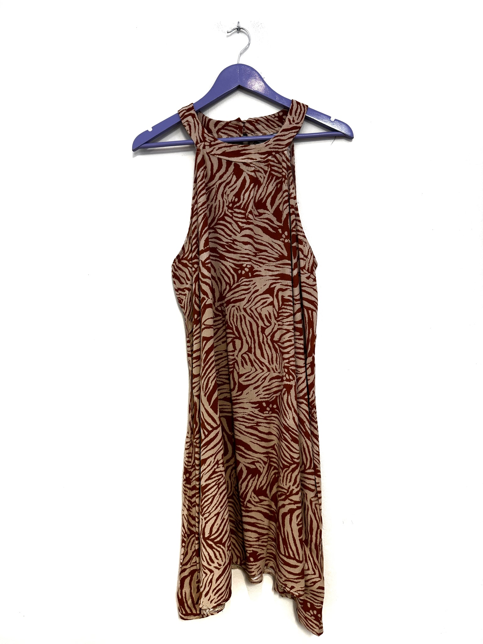 Brown halter dress - Size 14