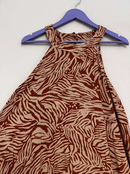 Brown halter dress - Size 14