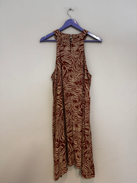 Brown halter dress - Size 14