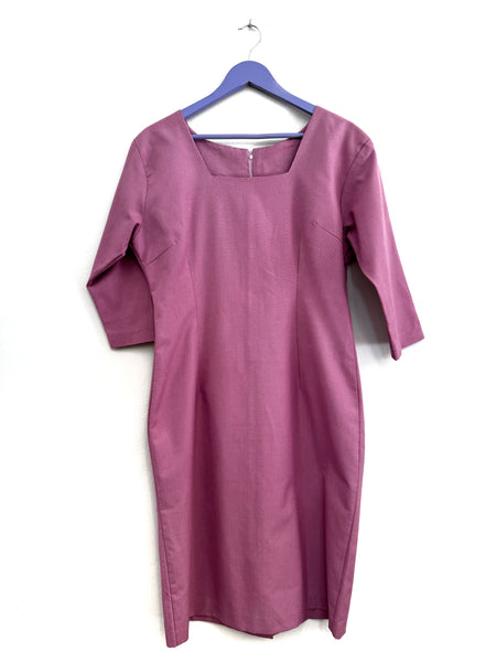 Lilac/mauve midi dress - Size 34