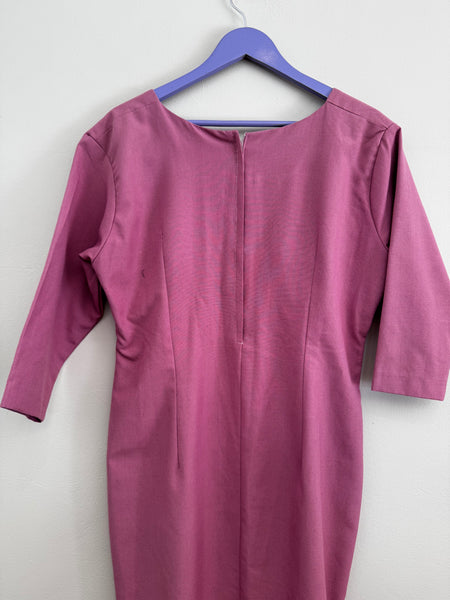 Lilac/mauve midi dress - Size 34