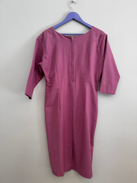 Lilac/mauve midi dress - Size 34