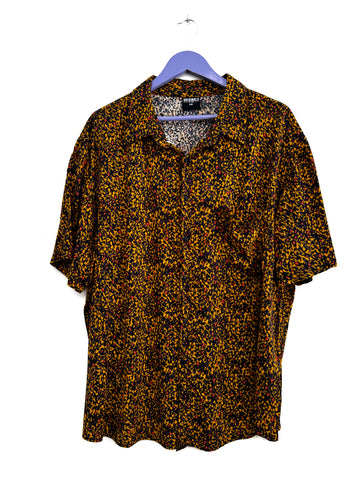 Yellow pattern shirt - Size XXL