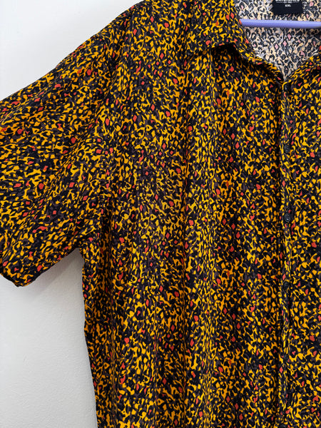 Yellow pattern shirt - Size XXL