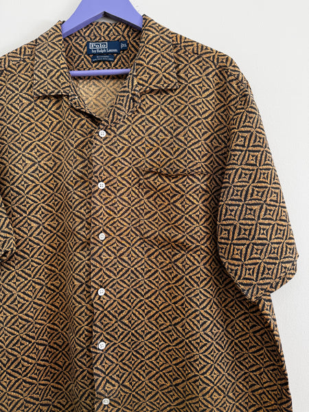 Brown pattern shirt - Size XL