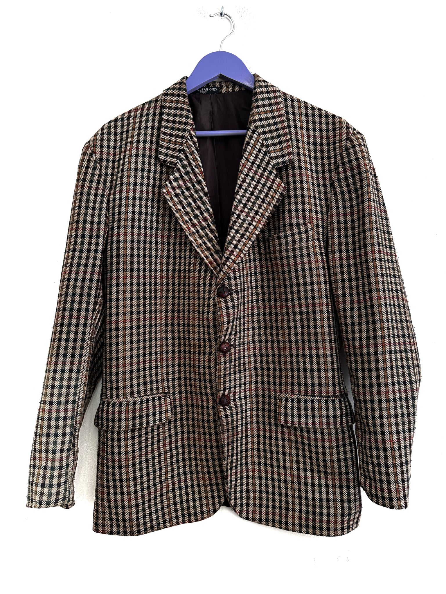 Brown check blazer - Size 40 (small cut)