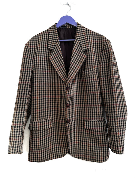 Brown check blazer - Size 40 (small cut)