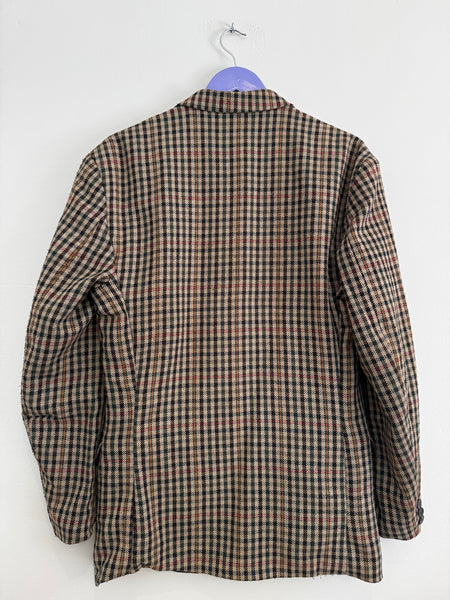 Brown check blazer - Size 40 (small cut)