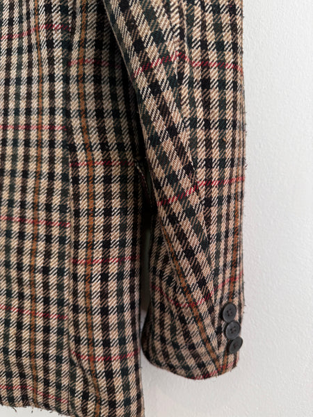 Brown check blazer - Size 40 (small cut)